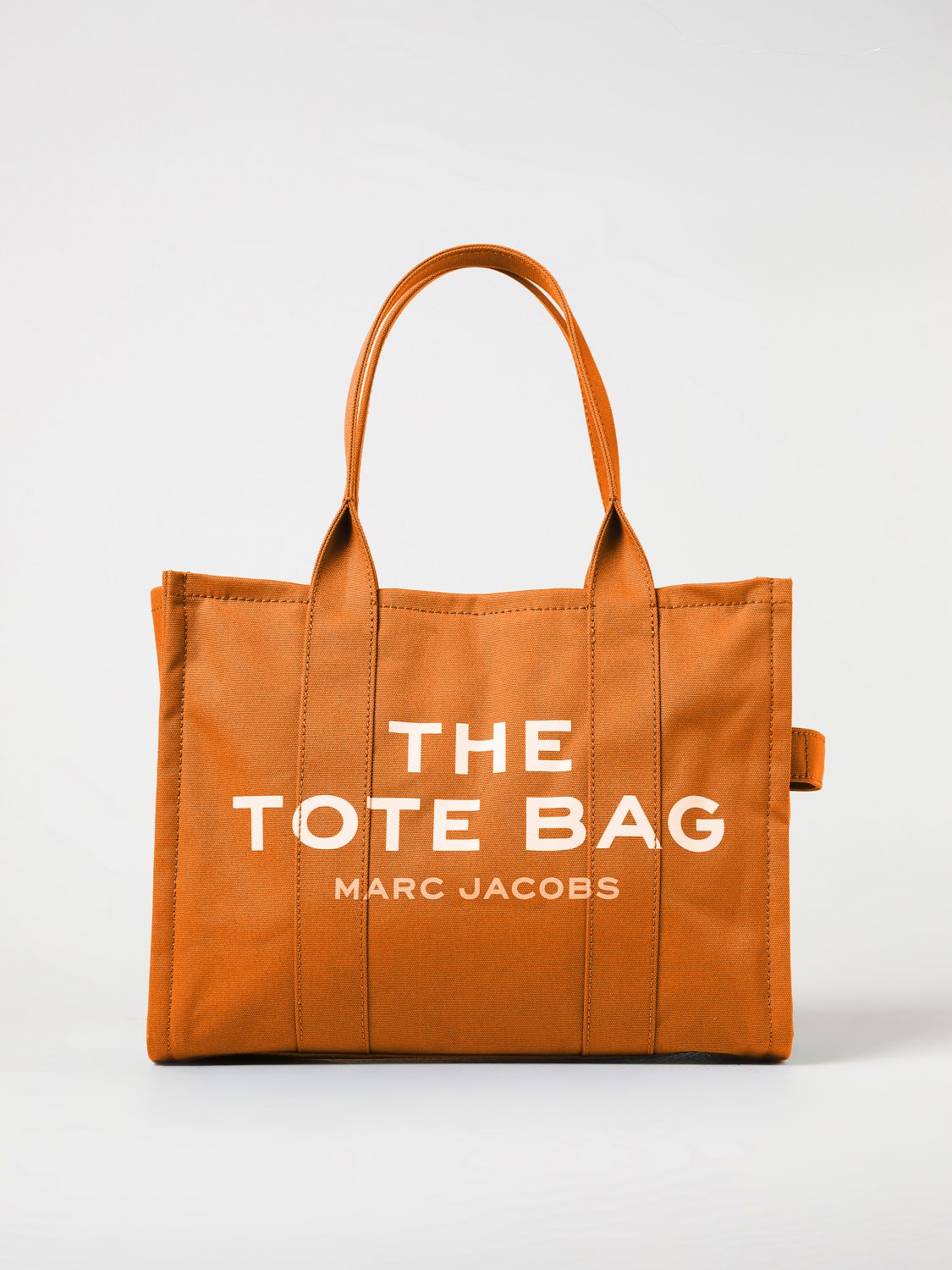 Marc Jacobs The Large Tote Bag In Canvas With Jacquard Logo In 橙色