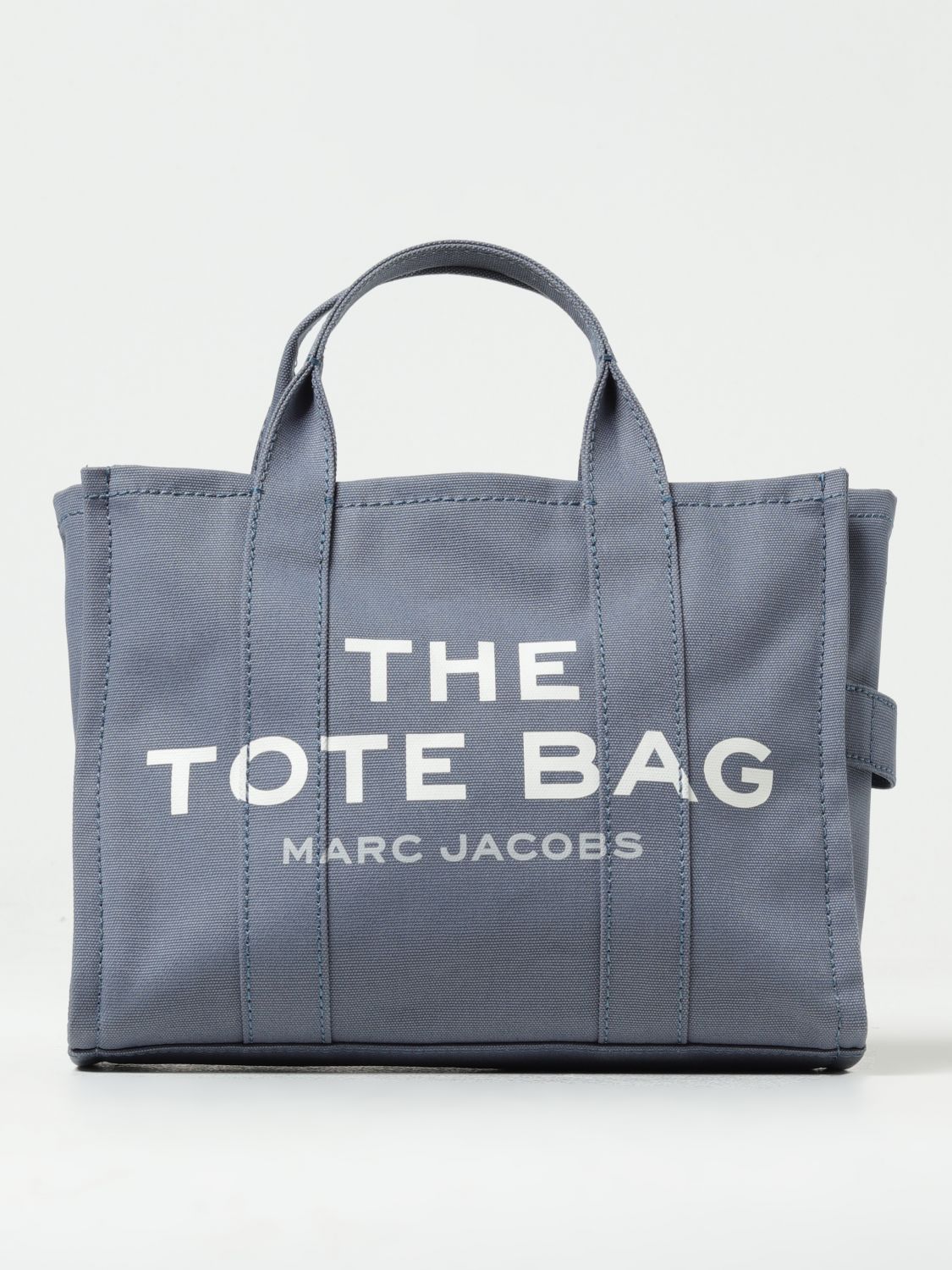 Shop Marc Jacobs The Medium Tote Bag In Canvas In Blue