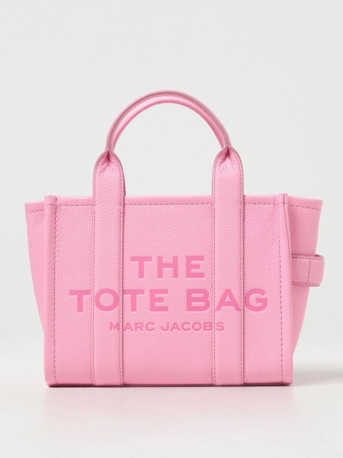 Marc Jacobs The Small Tote Bag In Grained Leather In Pink
