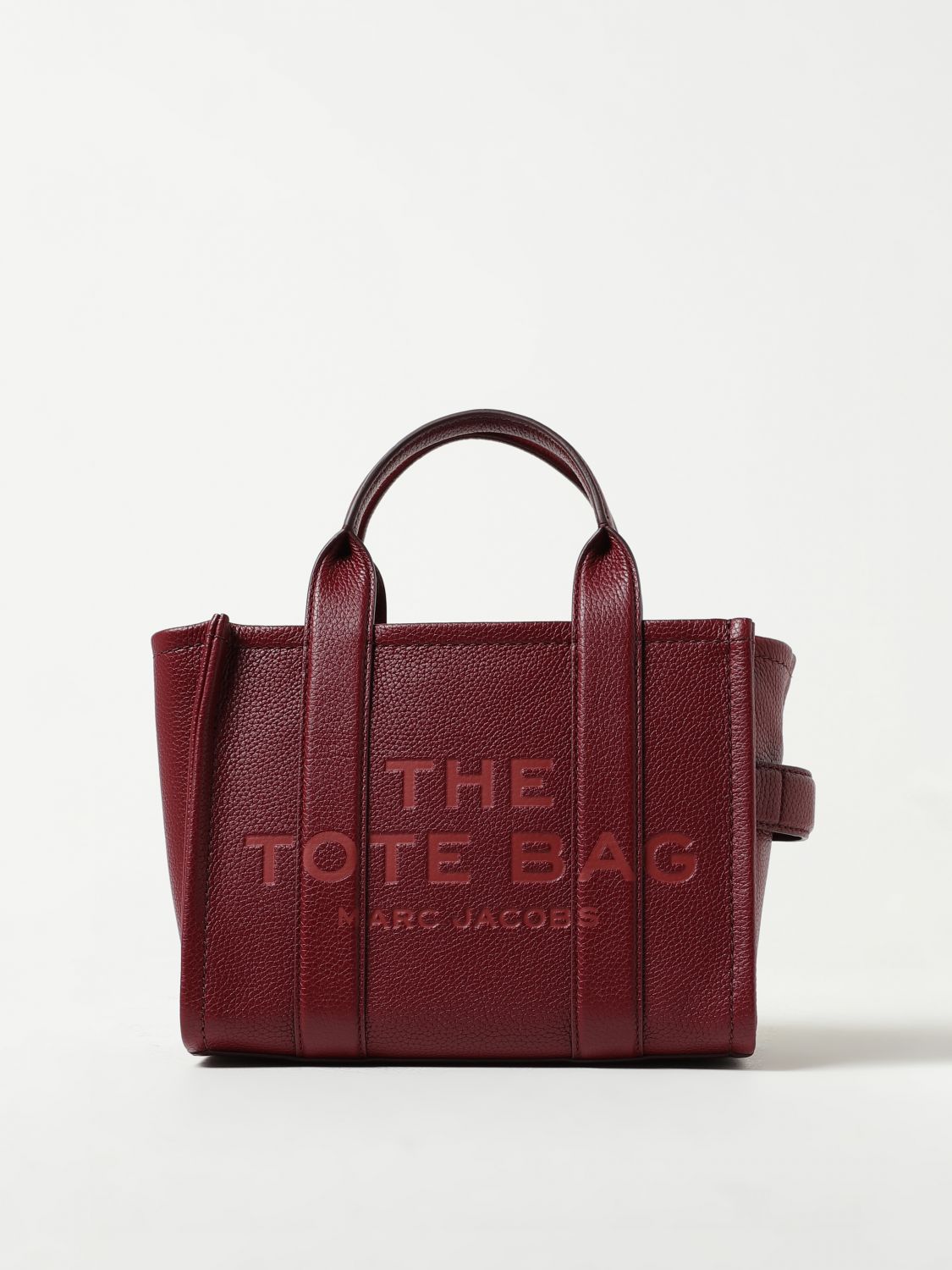 Marc Jacobs Small Leather The Tote Bag In Wine