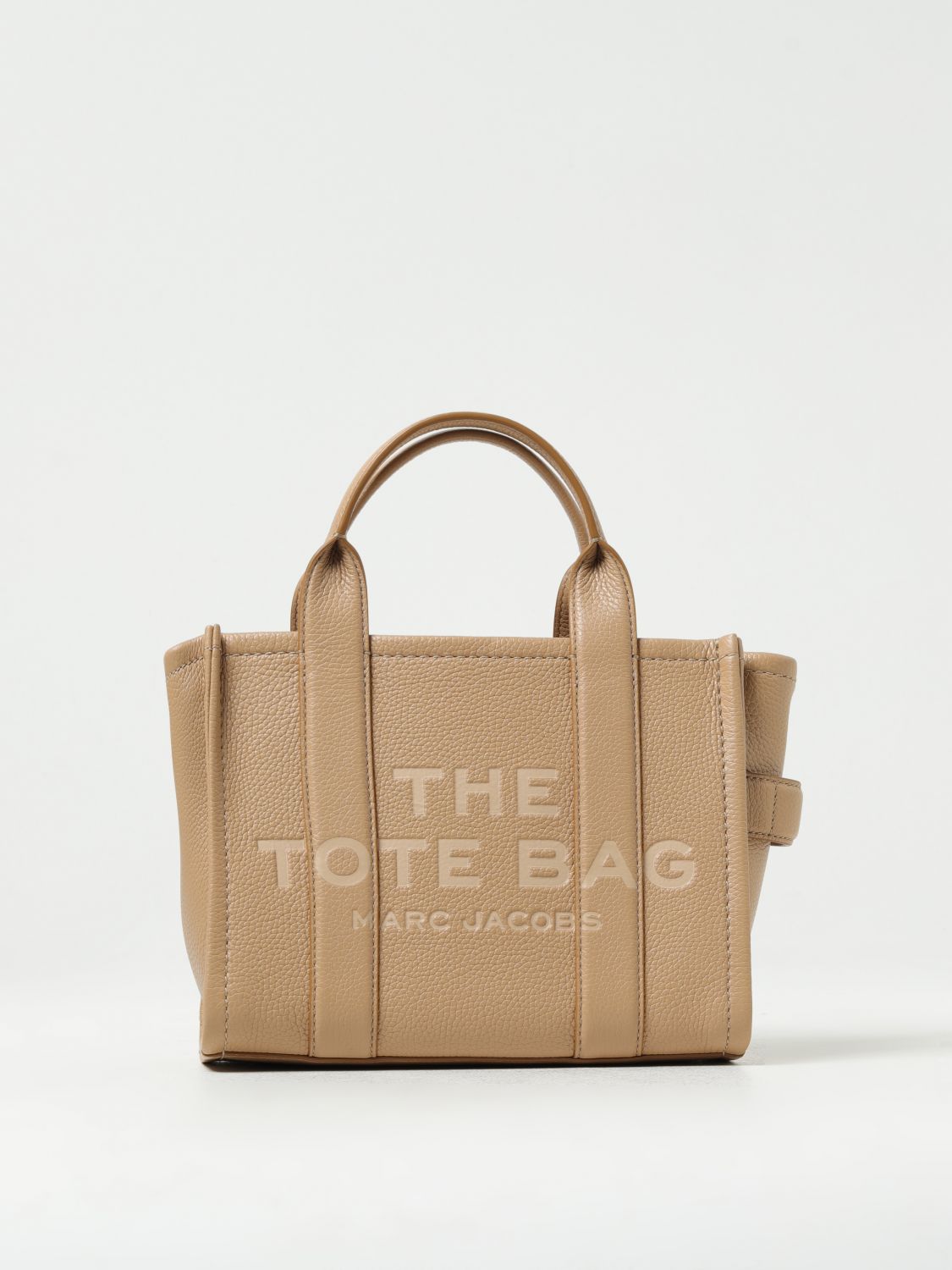 Shop Marc Jacobs The Small Tote Bag In Grained Leather In Hazel