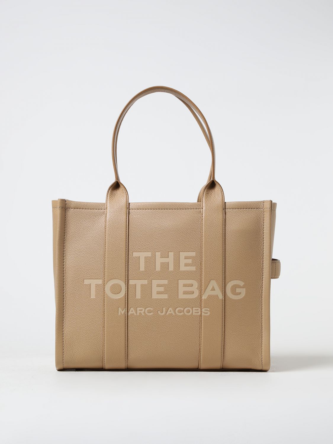 Marc Jacobs The Large Tote Bag In Grained Leather In Hazel