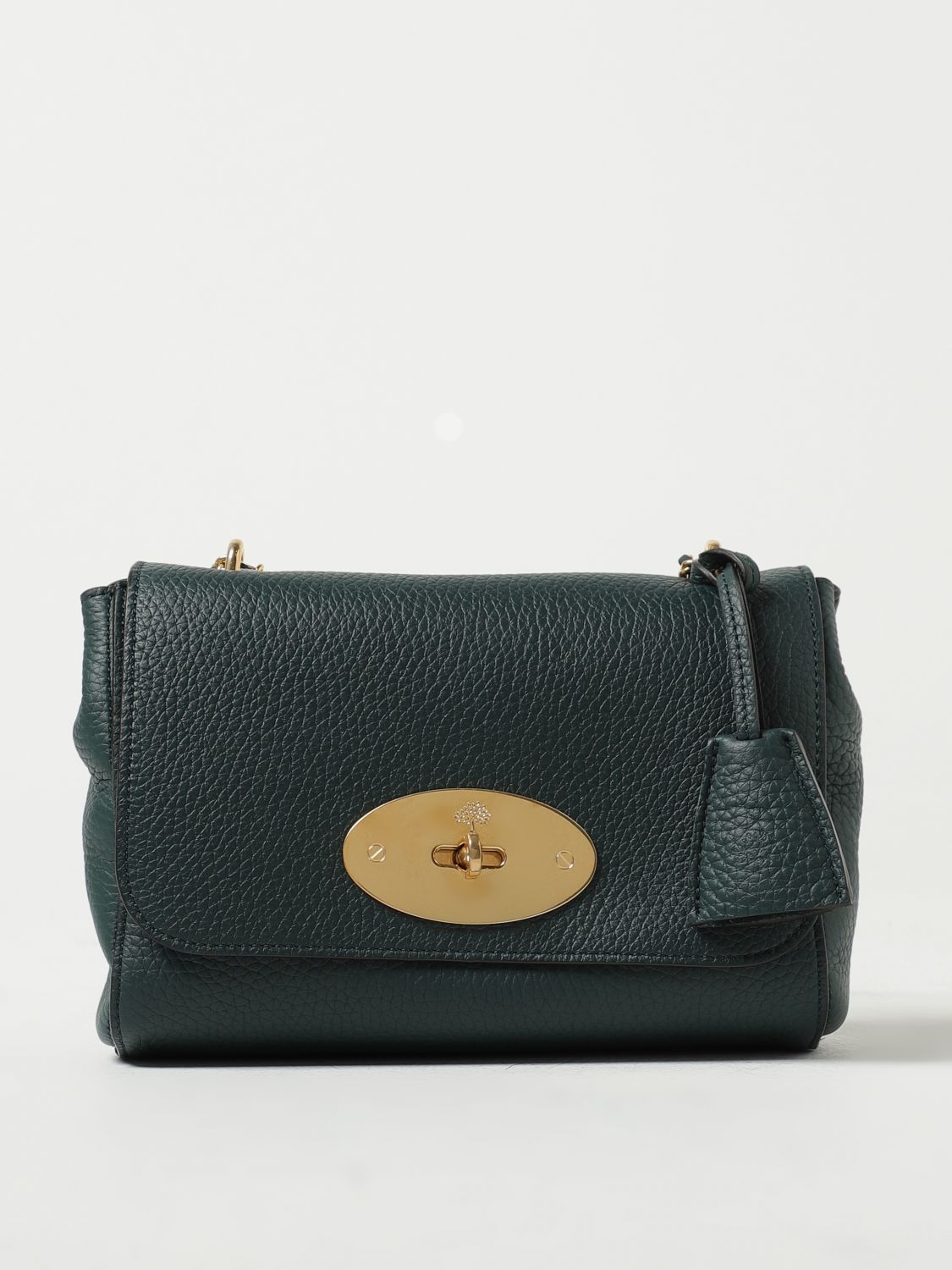 Shop Mulberry Lily Bag In Grained Nappa In Green