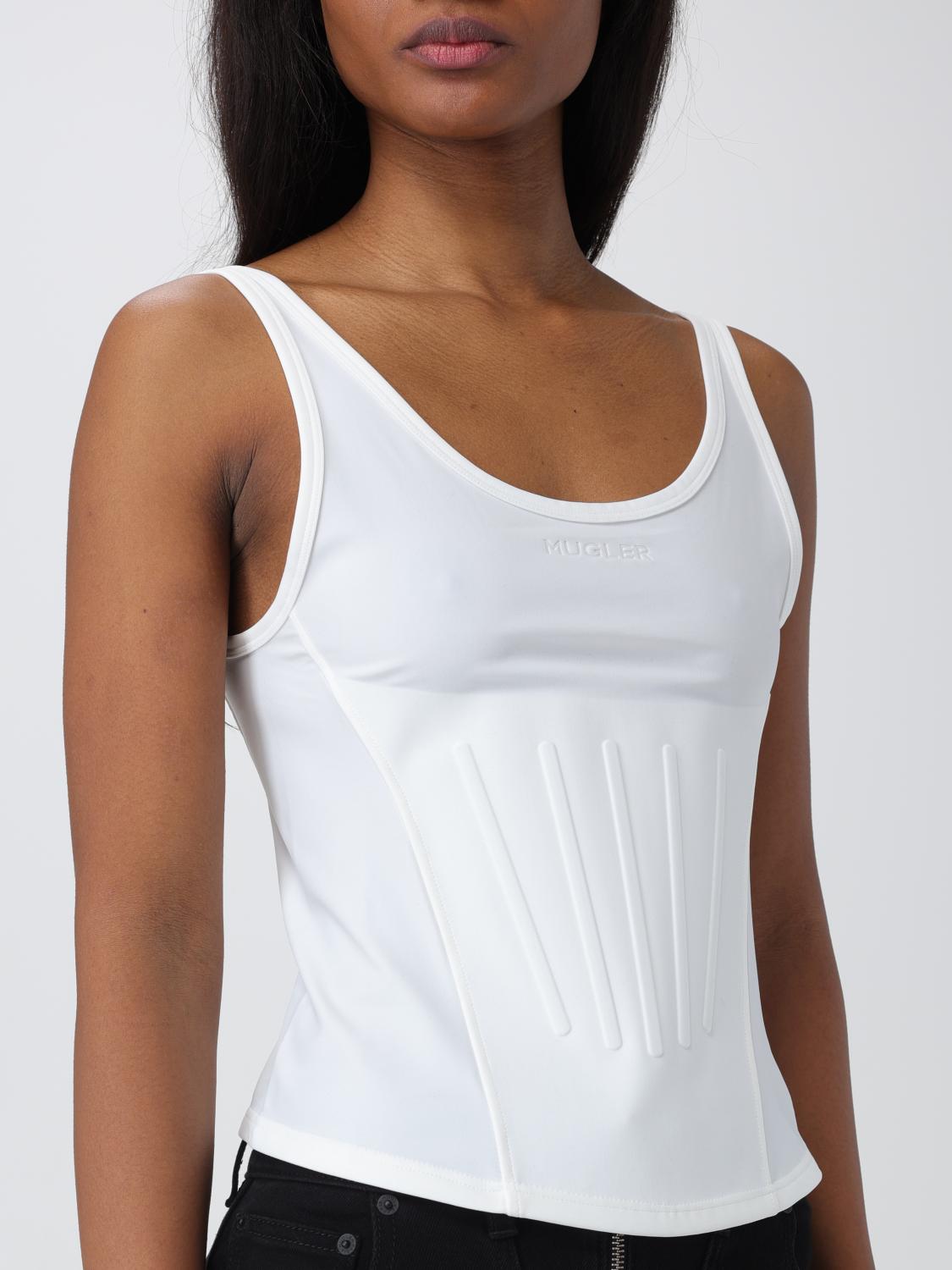 Mugler white discount top