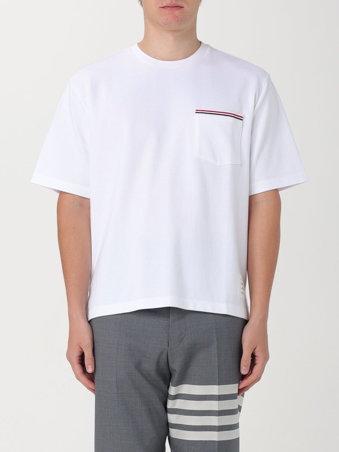 Shop Thom Browne T-shirt  Men Color White