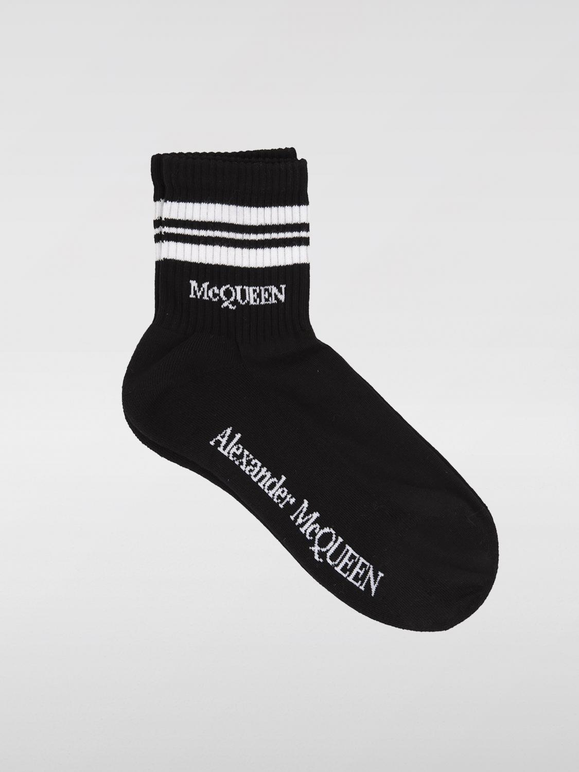 Shop Alexander Mcqueen Socks  Woman Color Black