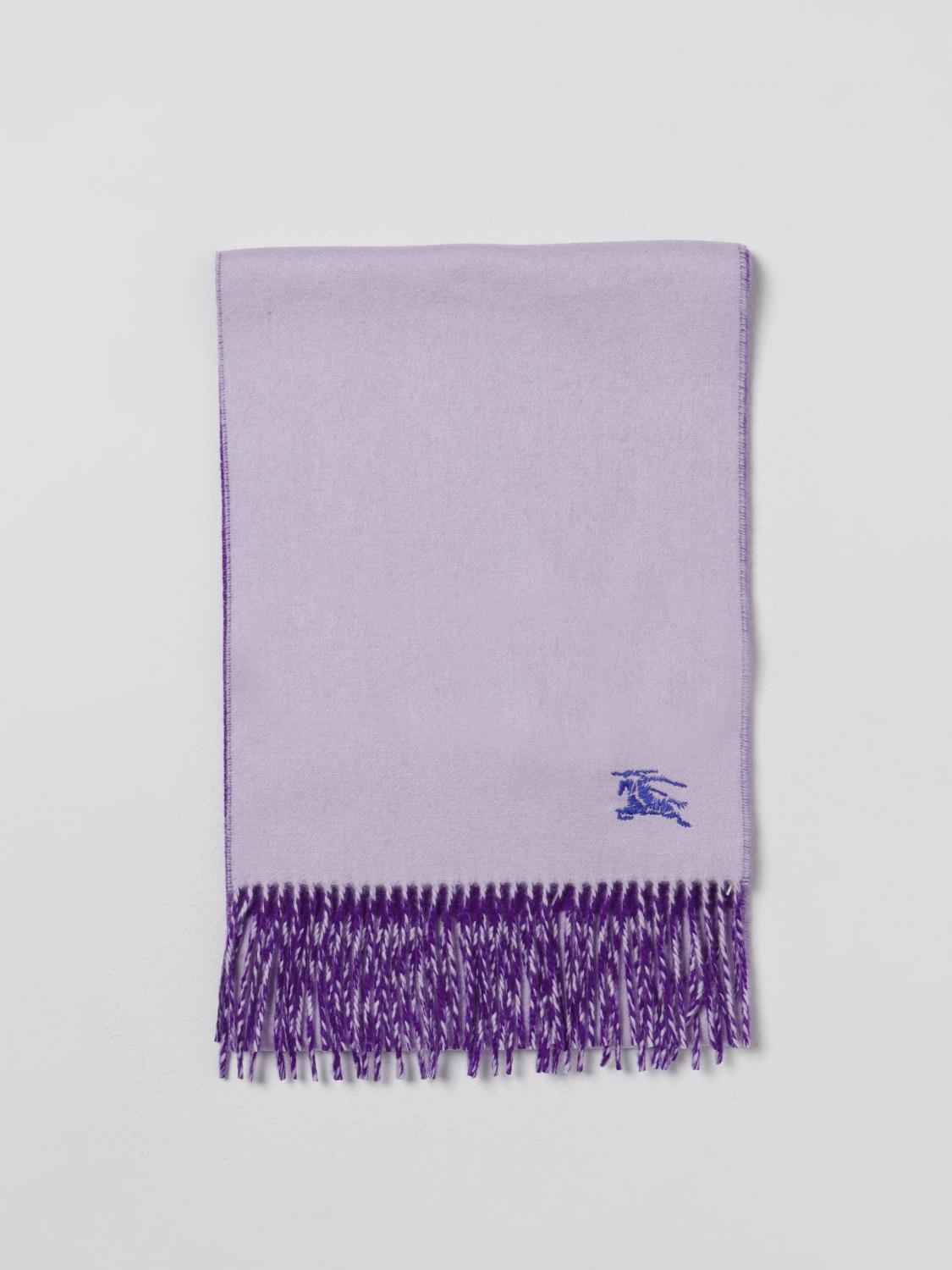 Scarf BURBERRY Woman colour Violet