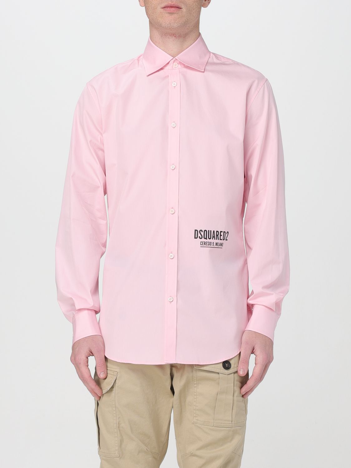 Dsquared2 衬衫  男士 颜色 粉色 In Pink