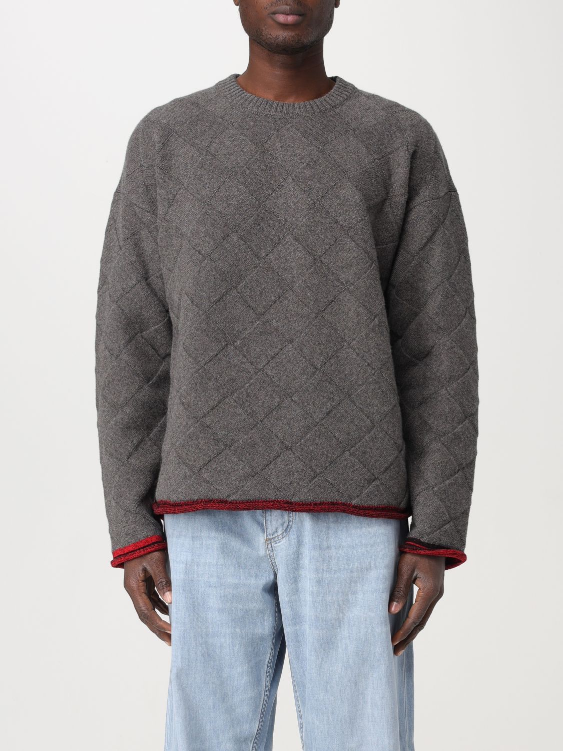 Shop Bottega Veneta Sweater  Men Color Grey