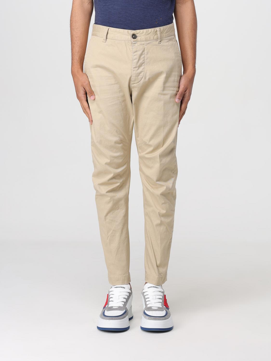 Dsquared2 Pants Men Color Beige In 米色