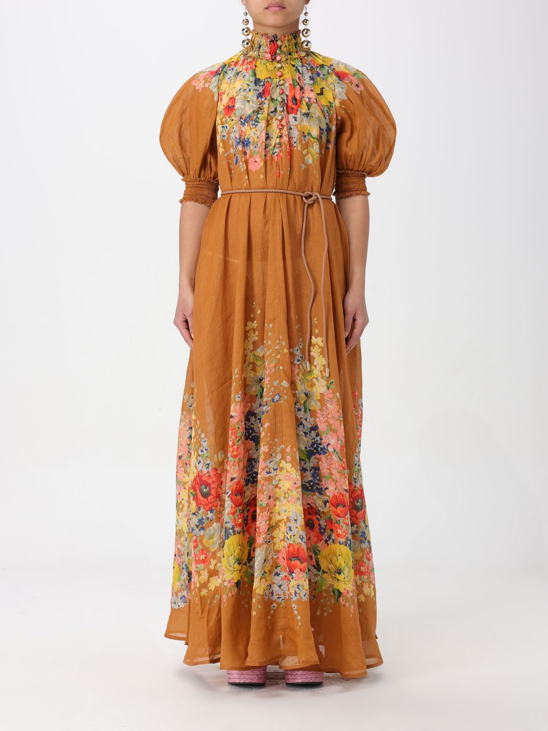Shop Zimmermann Dress  Woman Color Brown