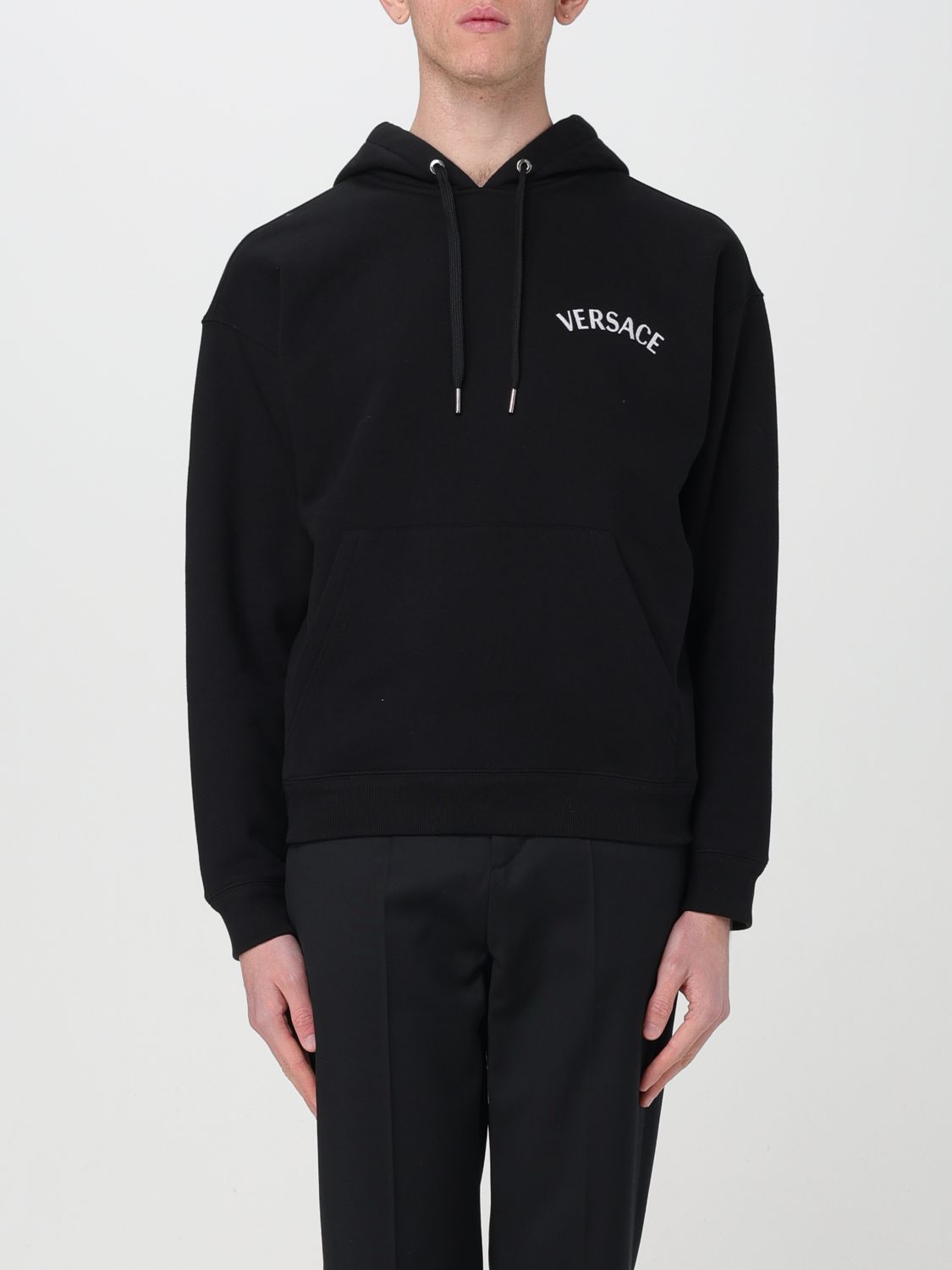 Shop Versace Sweatshirt  Men Color Black