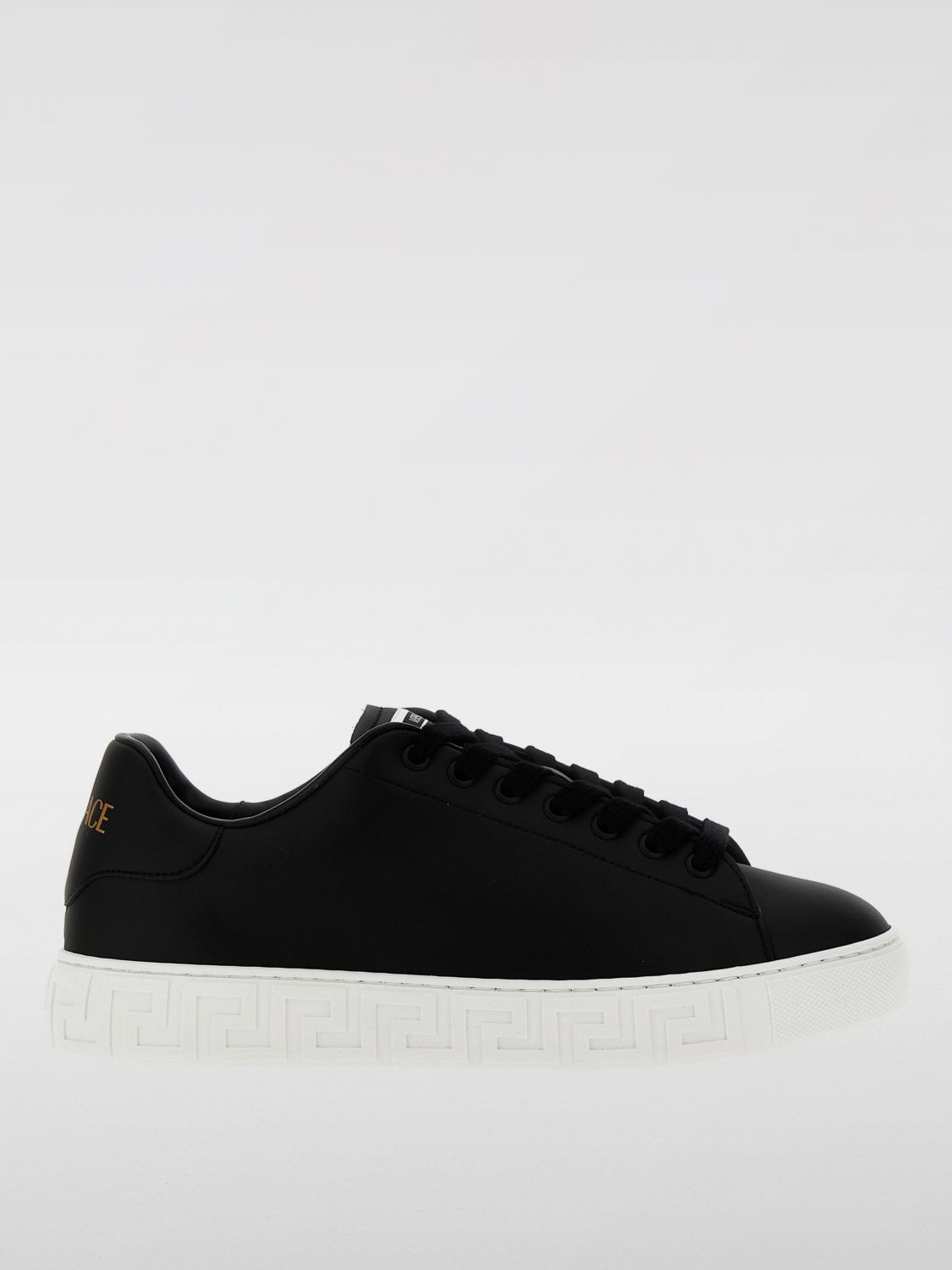 Shop Versace Sneakers  Woman Color Black In 黑色