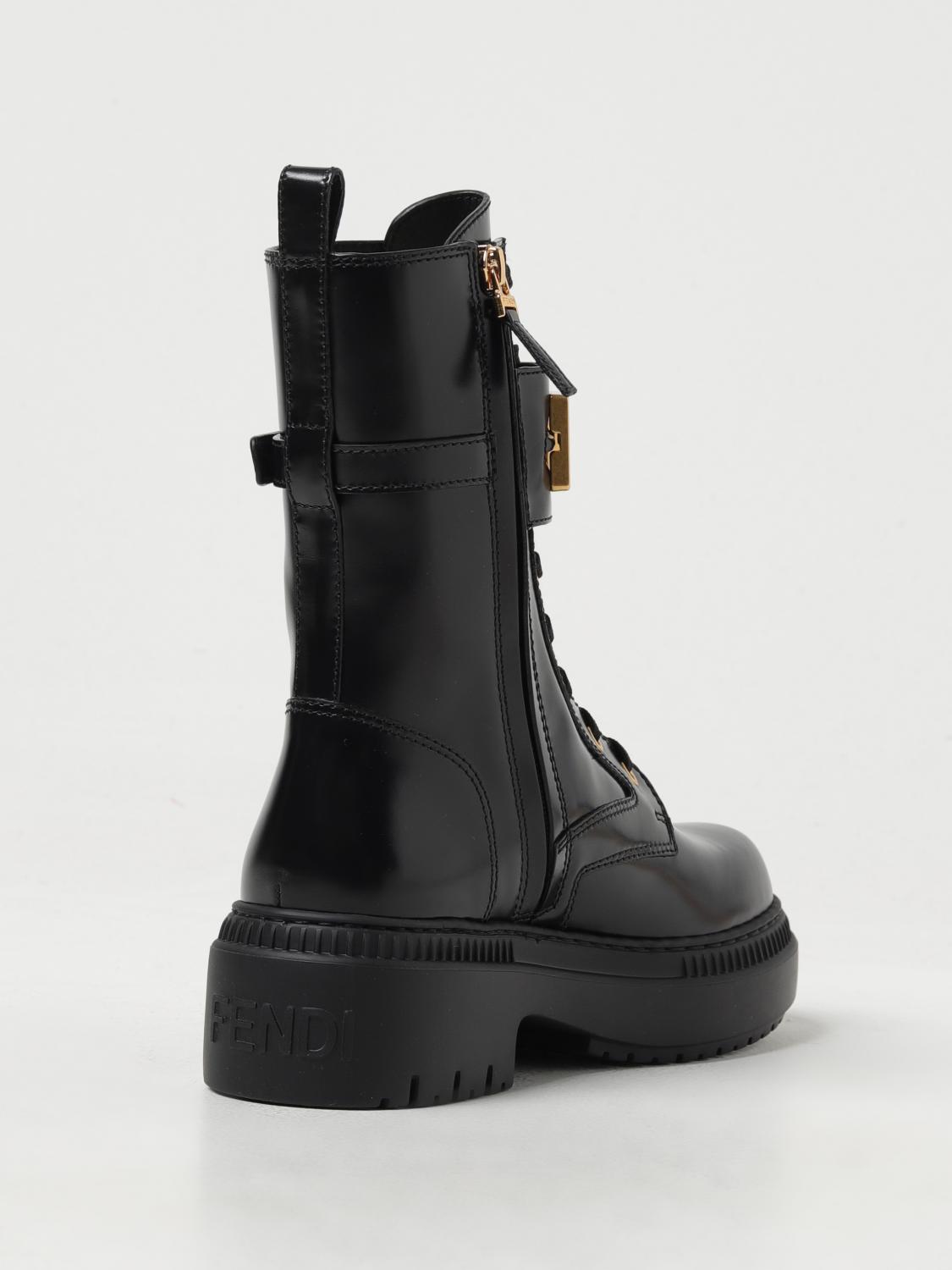fendi boots black