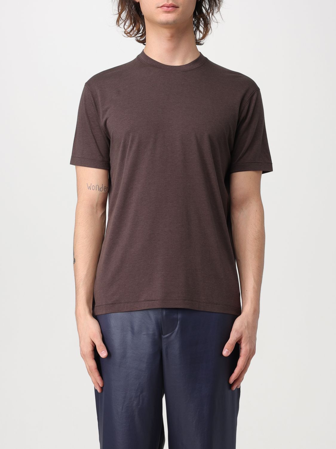 TOM FORD T-SHIRT TOM FORD MEN COLOR COCOA,F11343113