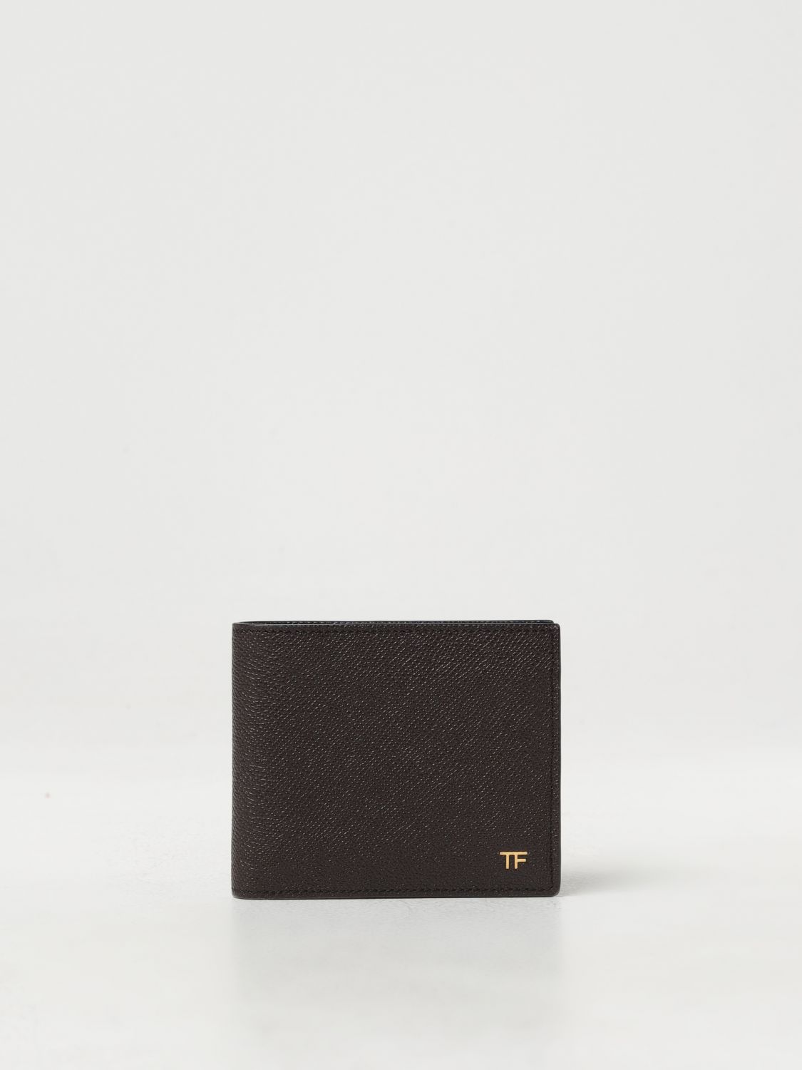 Shop Tom Ford Grained Leather Wallet In Brown