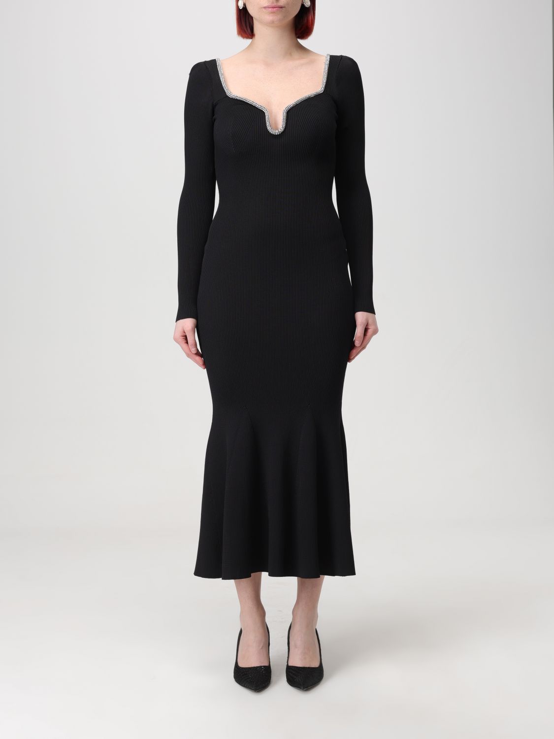 Shop Self-portrait Dress  Woman Color Black