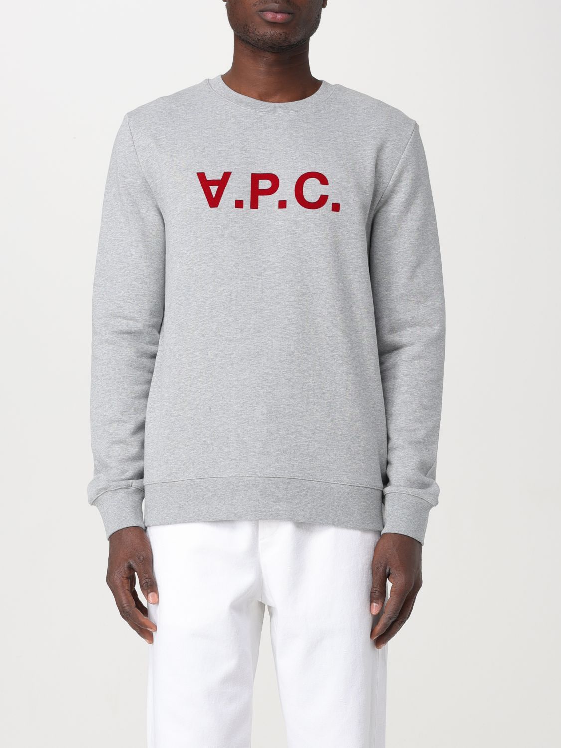 Shop Apc Sweatshirt A.p.c. Men Color Grey