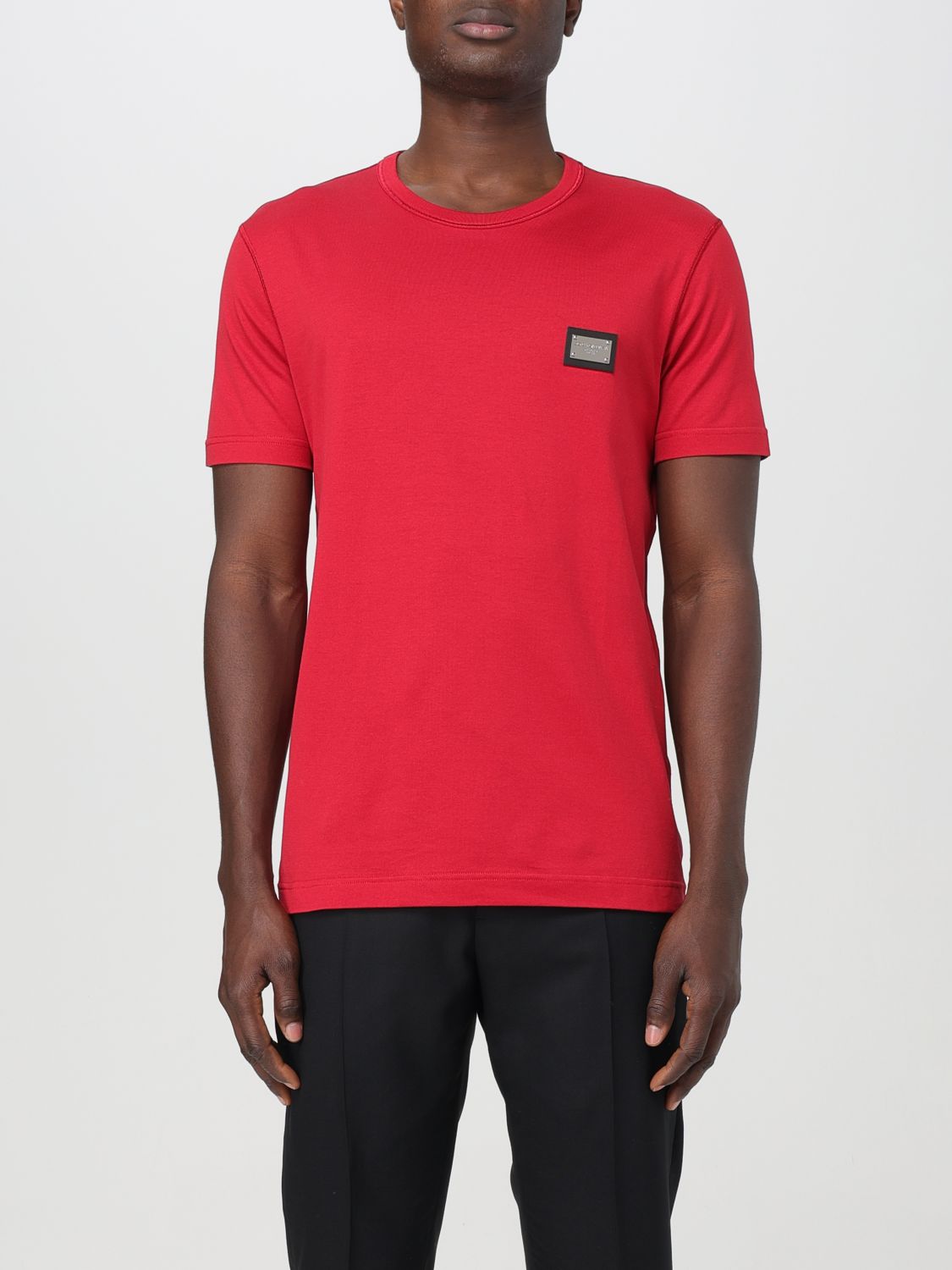 Shop Dolce & Gabbana T-shirt  Men Color Red