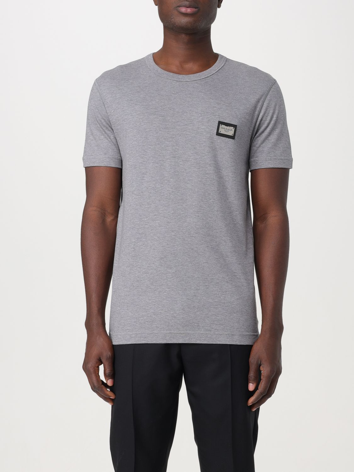 Shop Dolce & Gabbana T-shirt  Men Color Grey