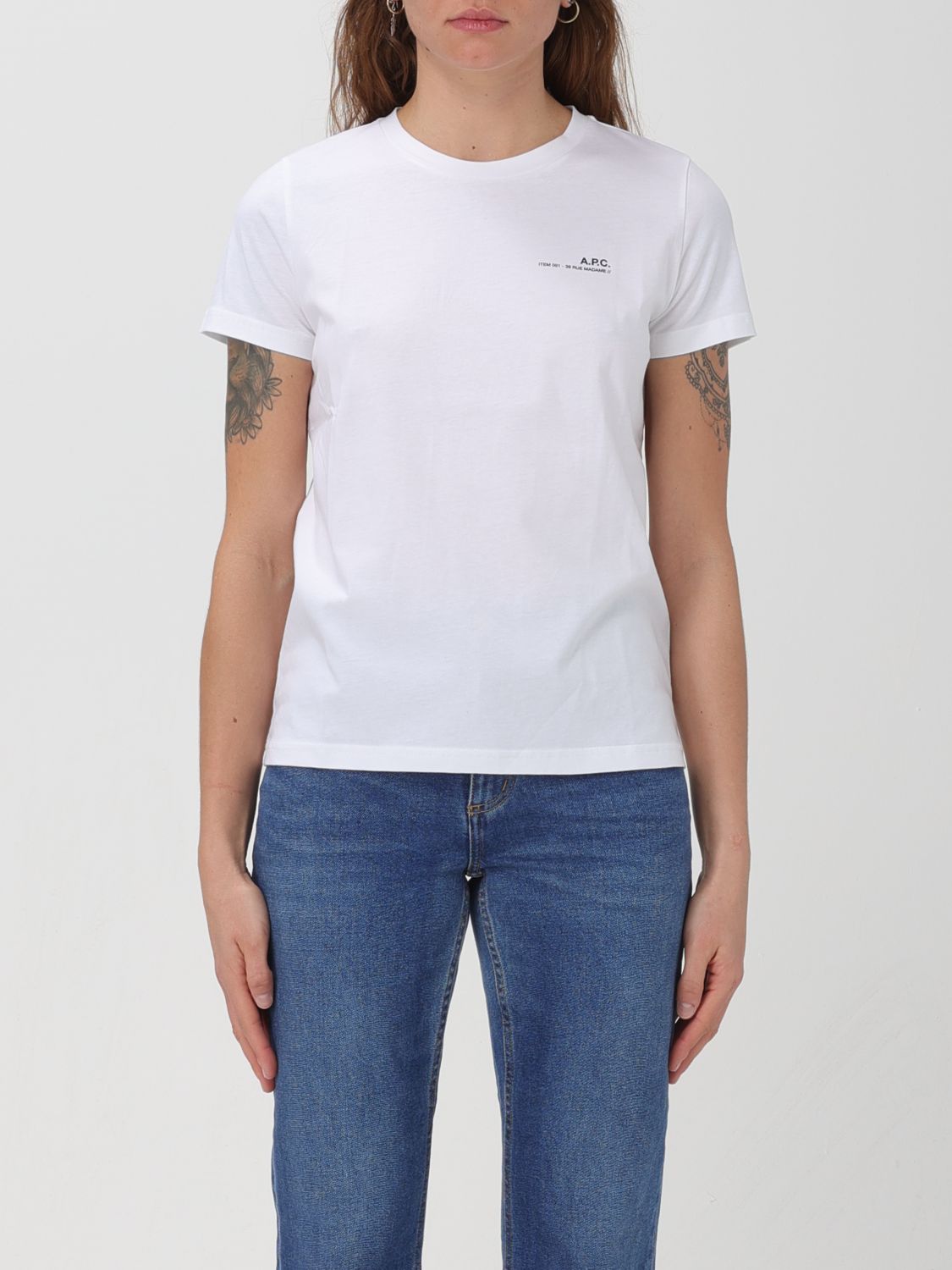 Shop Apc T-shirt A.p.c. Woman Color White
