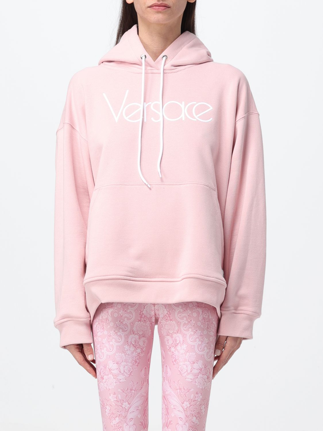 Shop Versace Sweatshirt  Woman Color Pink