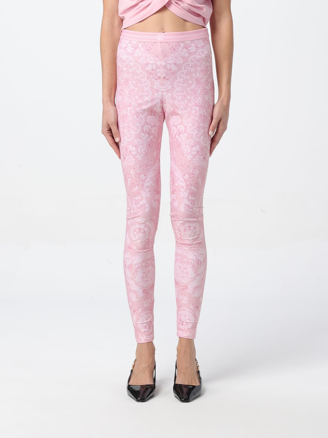 Versace Trousers  Woman Colour Pink