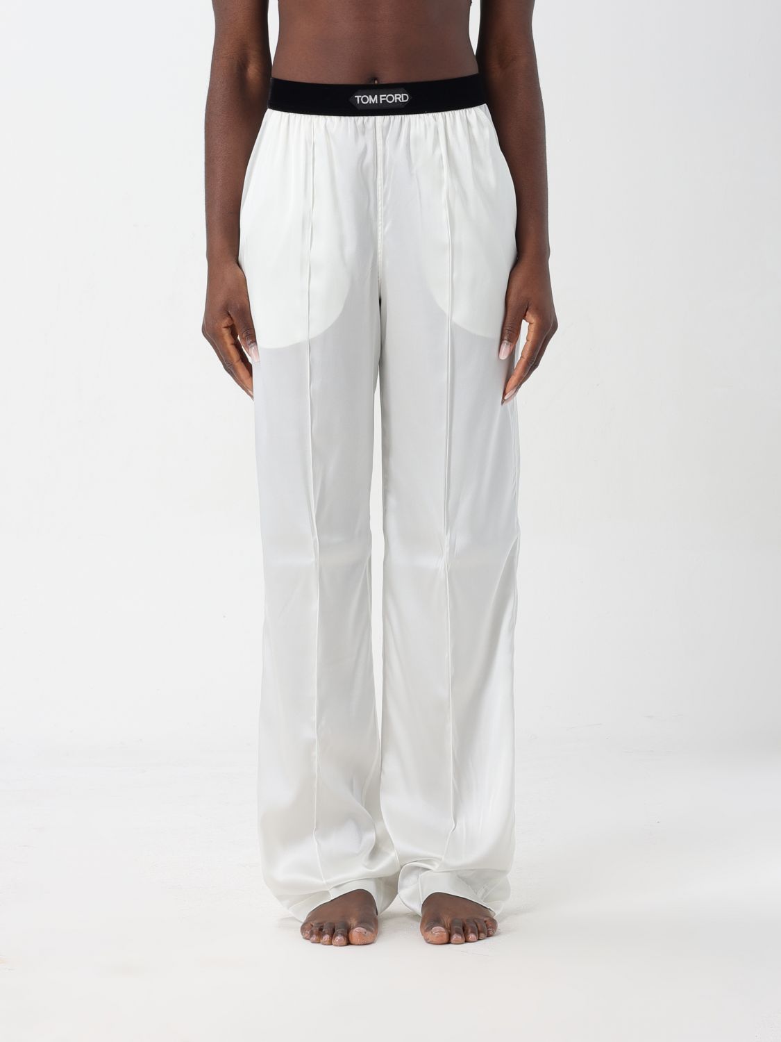 Trousers TOM FORD Woman colour White