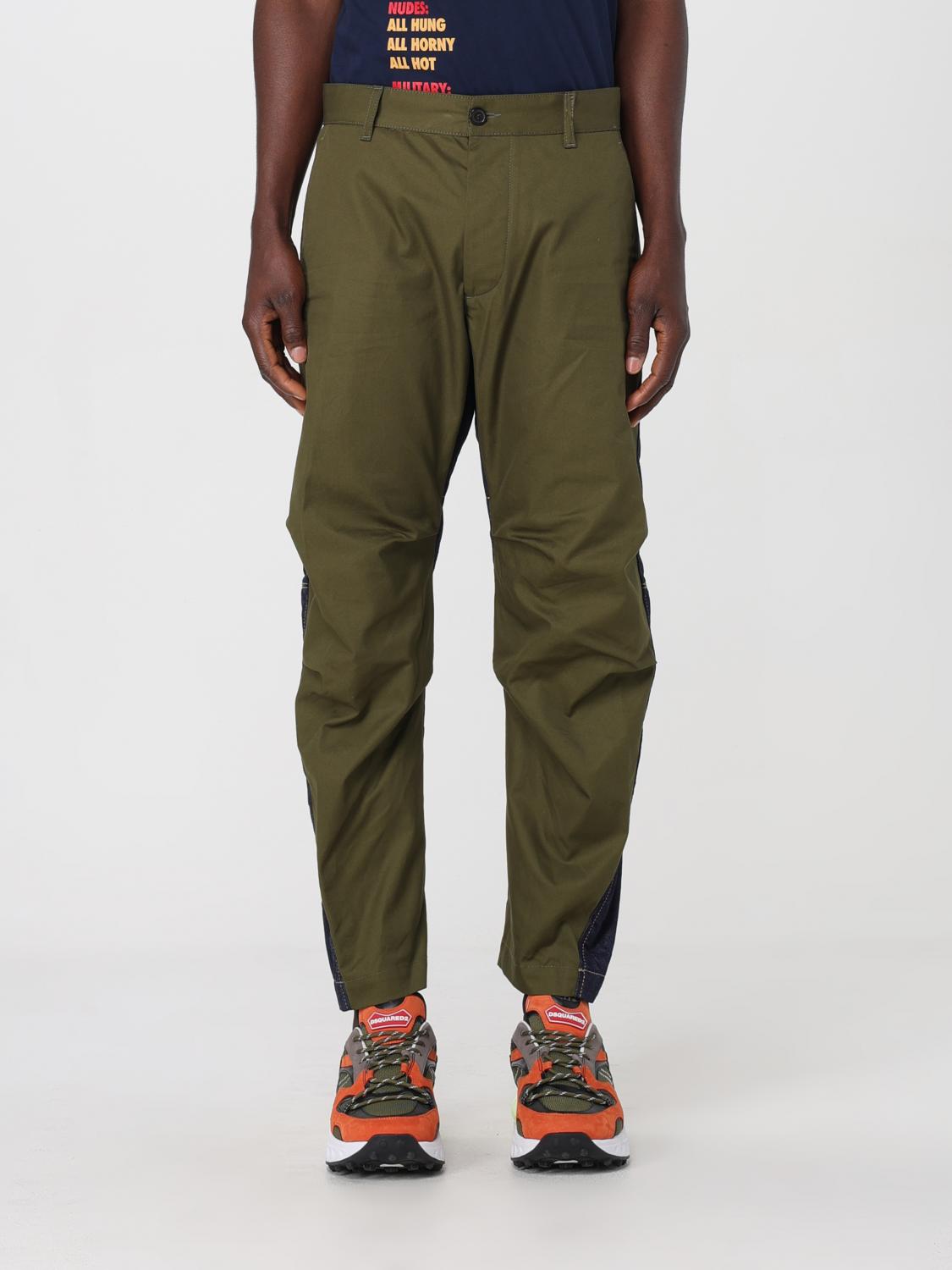 Shop Dsquared2 Pants  Men Color Green In 绿色