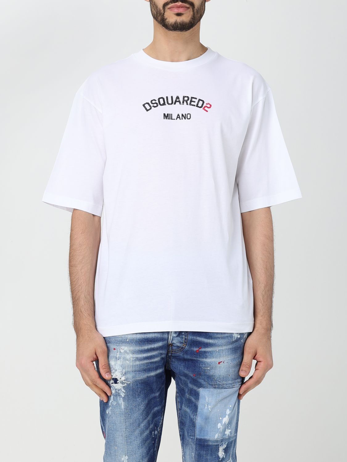 Shop Dsquared2 T-shirt  Men Color White