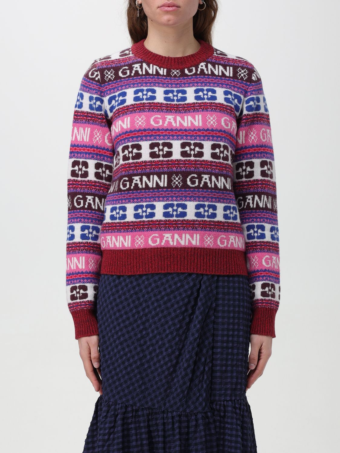 Ganni Pullover  Damen Farbe Bunt In Multicolor