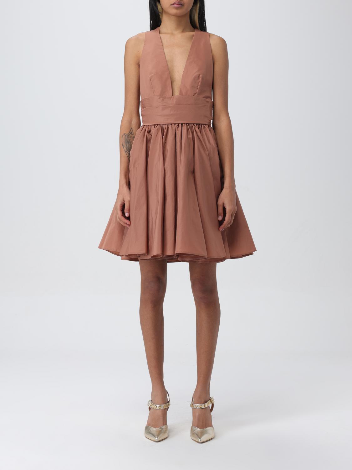 Dress PINKO Woman colour Brown