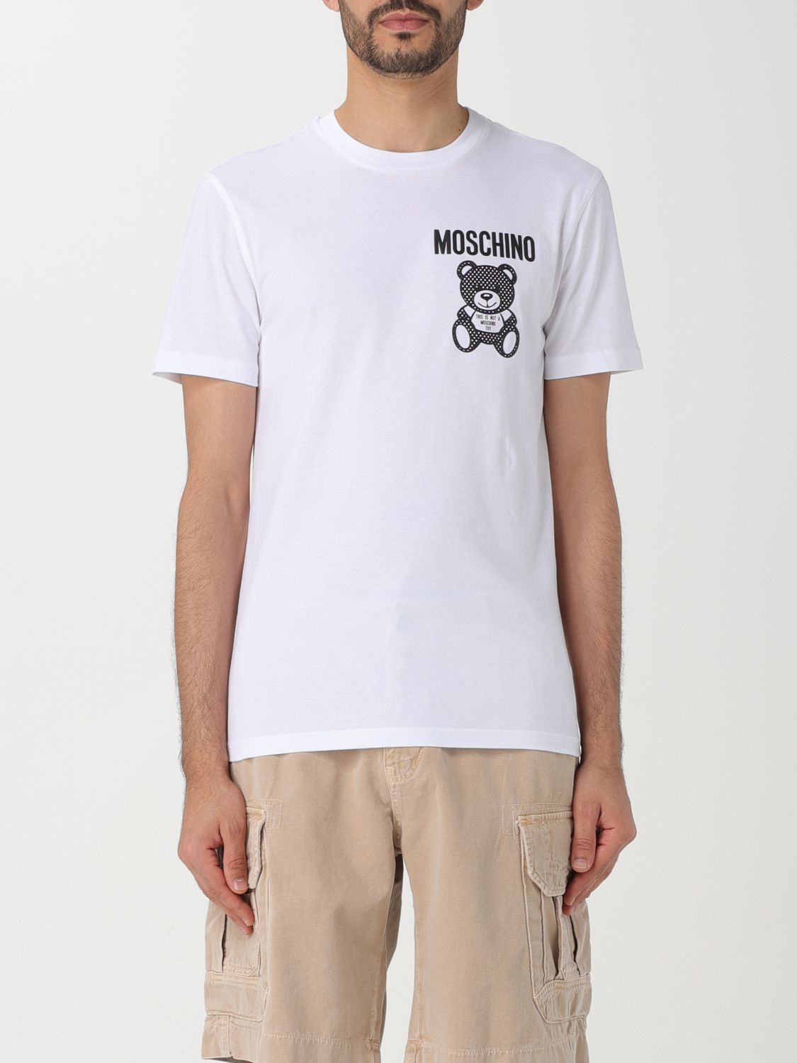 Shop Moschino Couture T-shirt  Men Color White