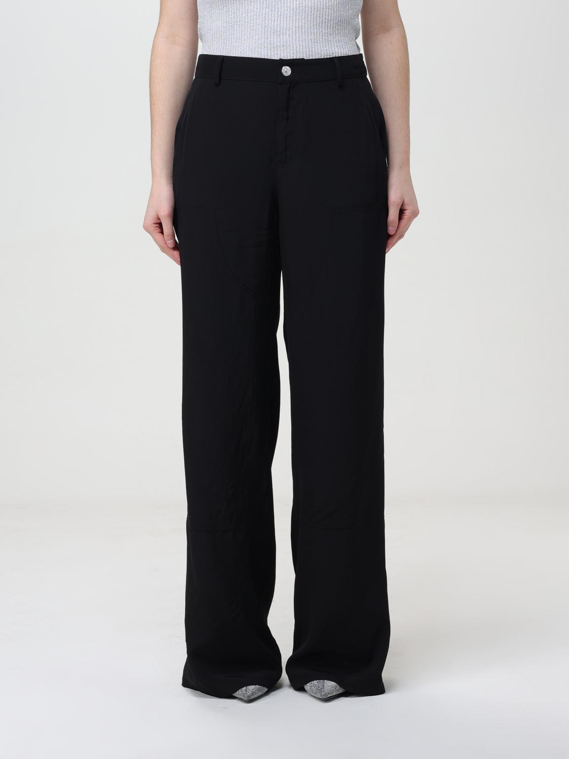Moschino Jeans Wide Leg Pants In Black
