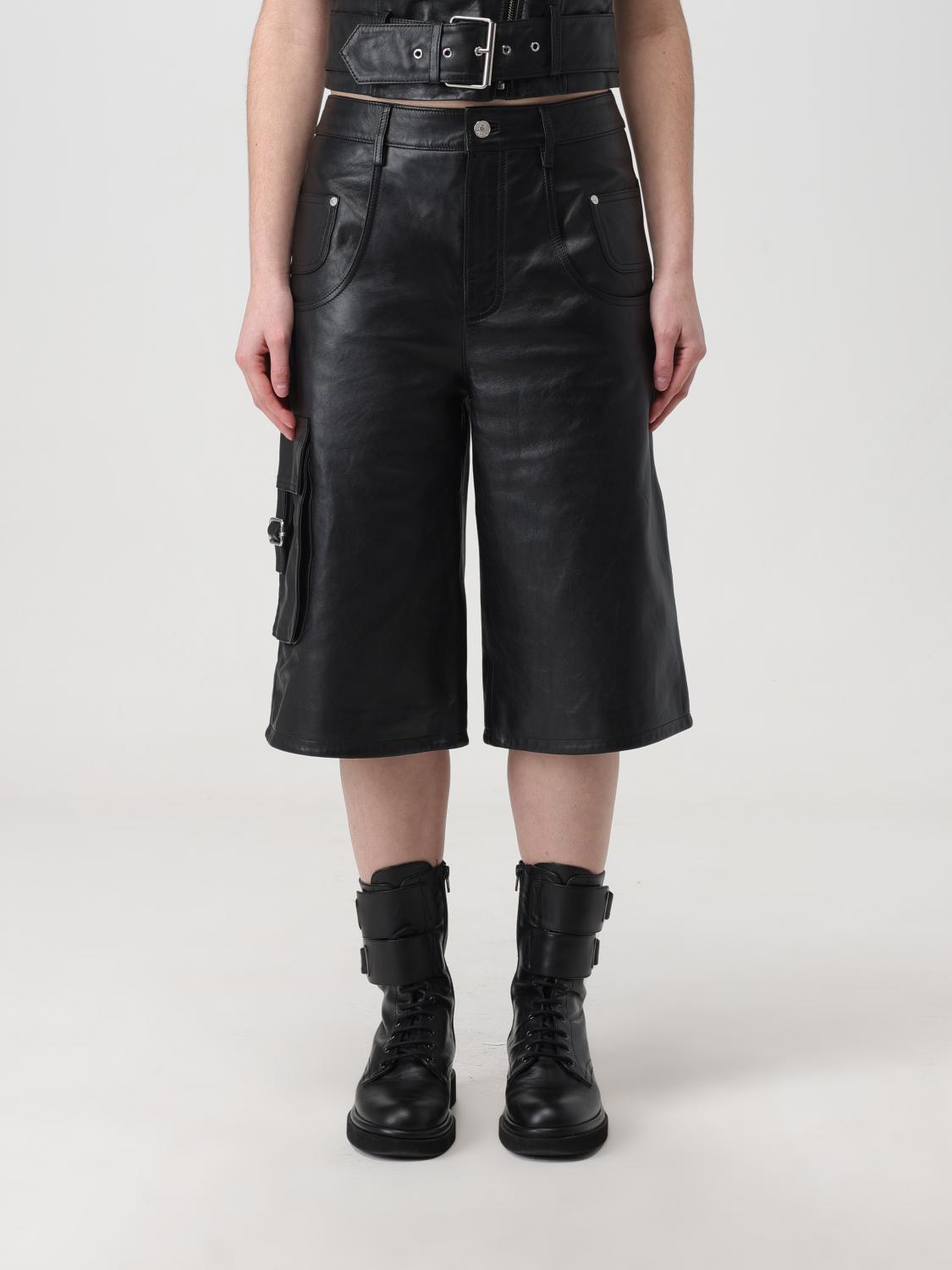 Shop Moschino Jeans Short Woman Color Black