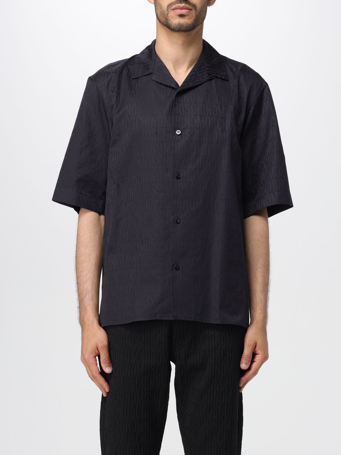 Shop Moschino Couture Shirt  Men Color Black