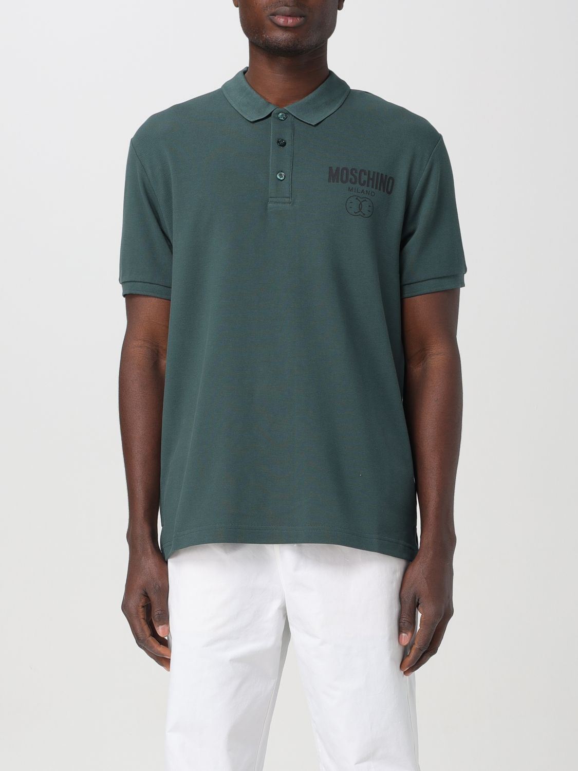 Moschino Couture Polo Shirt  Men Color Green