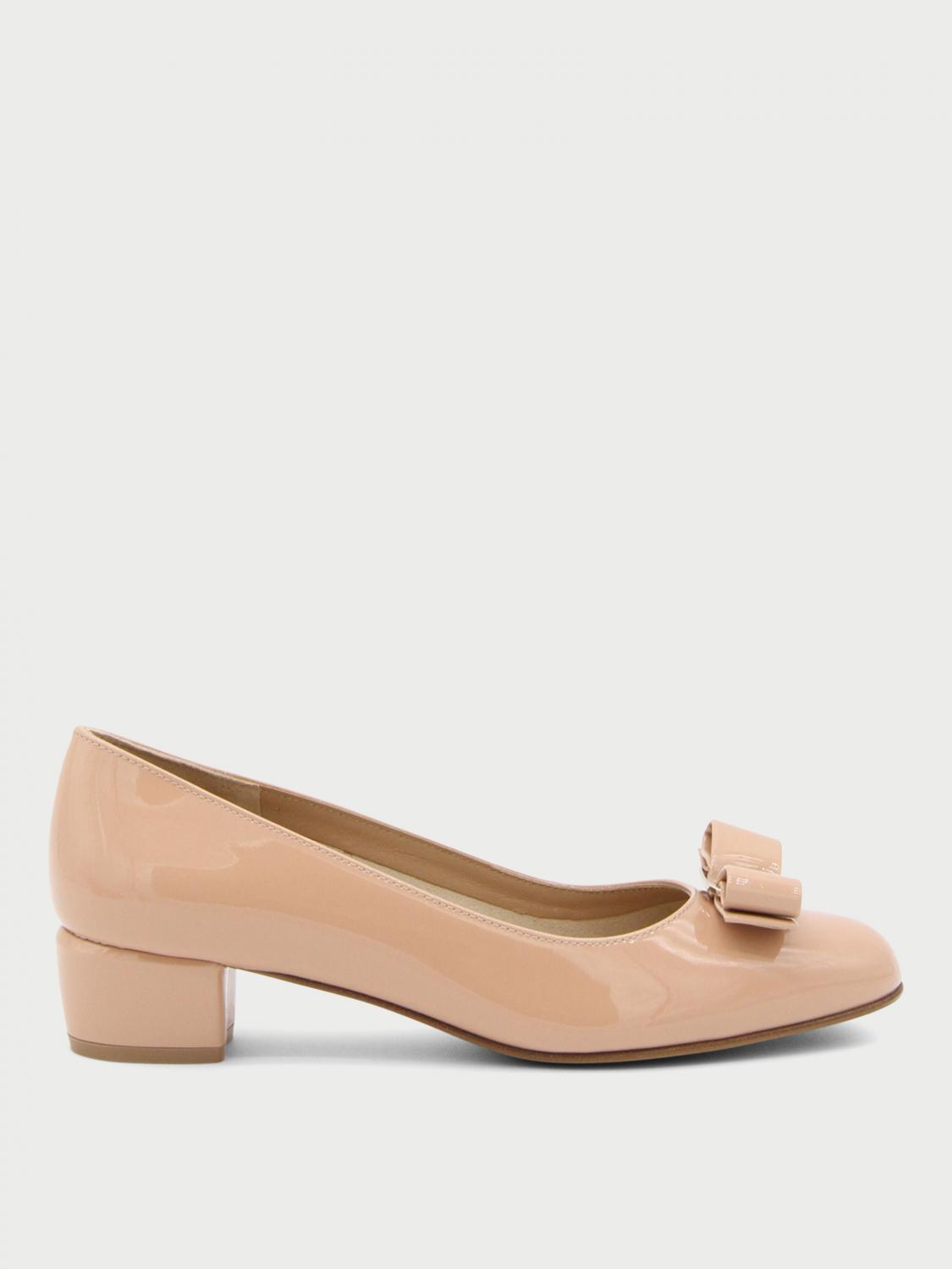 Heeled Sandals FERRAGAMO Woman colour Nude