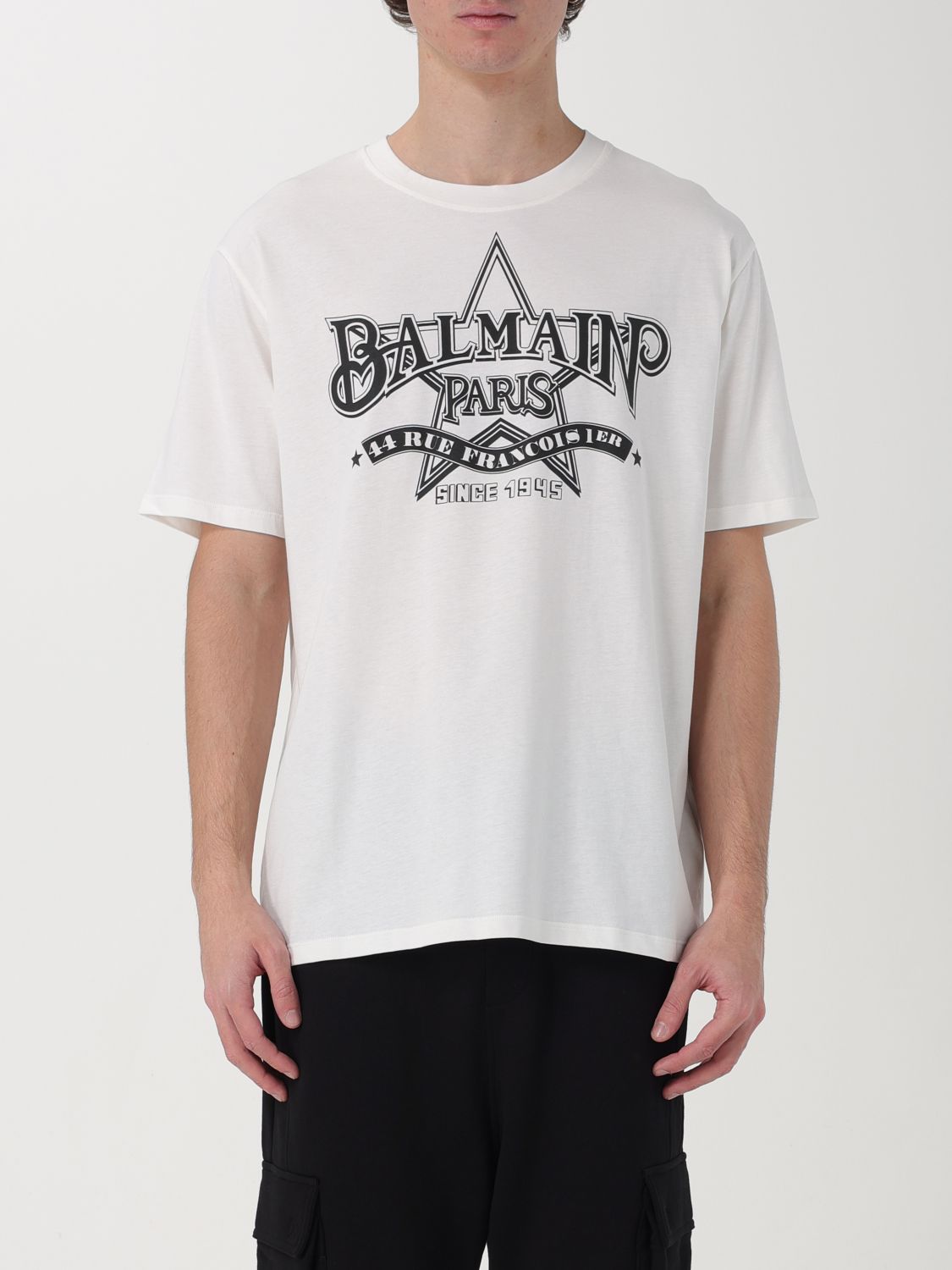 Balmain T-shirt  Herren Farbe Weiss In White