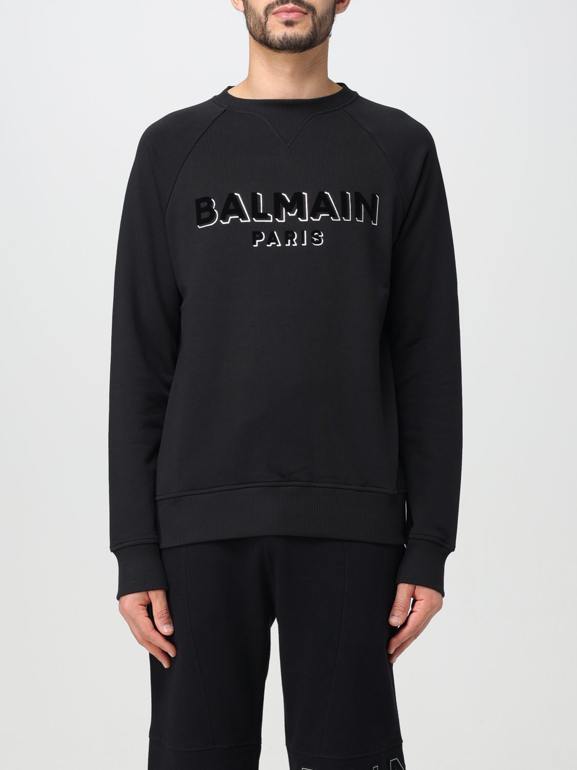 Balmain Sweatshirt  Men Color Black 1