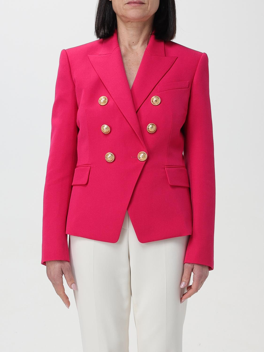 Blazer BALMAIN Woman colour Fuchsia