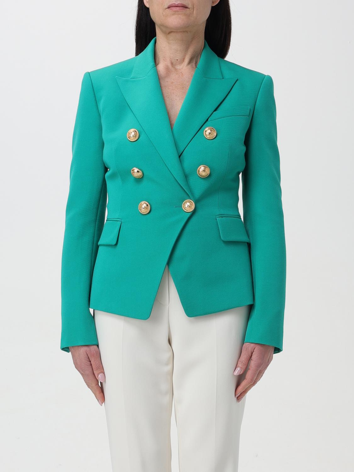 Blazer BALMAIN Woman colour Green