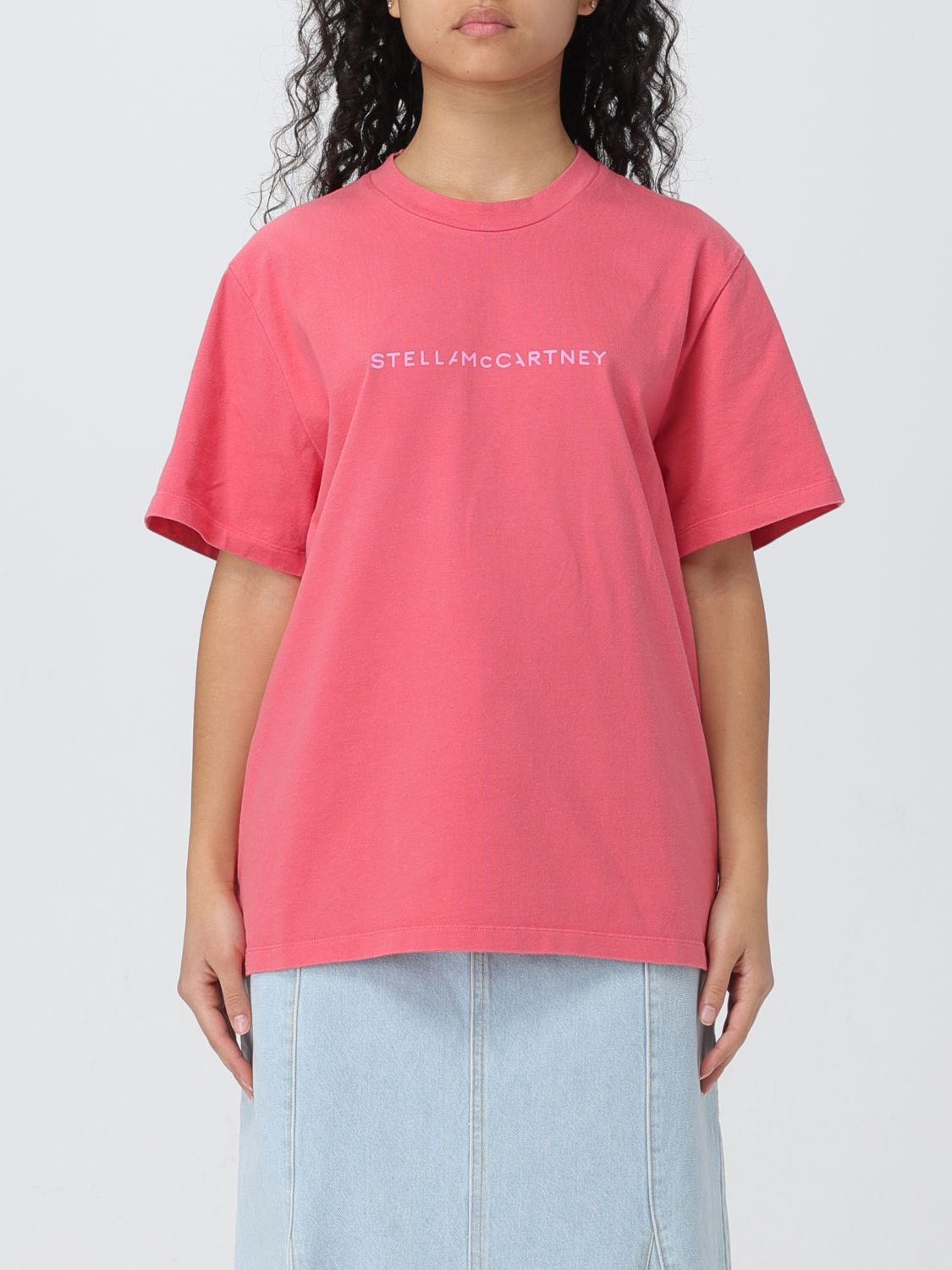 Shop Stella Mccartney T-shirt  Woman Color Pink