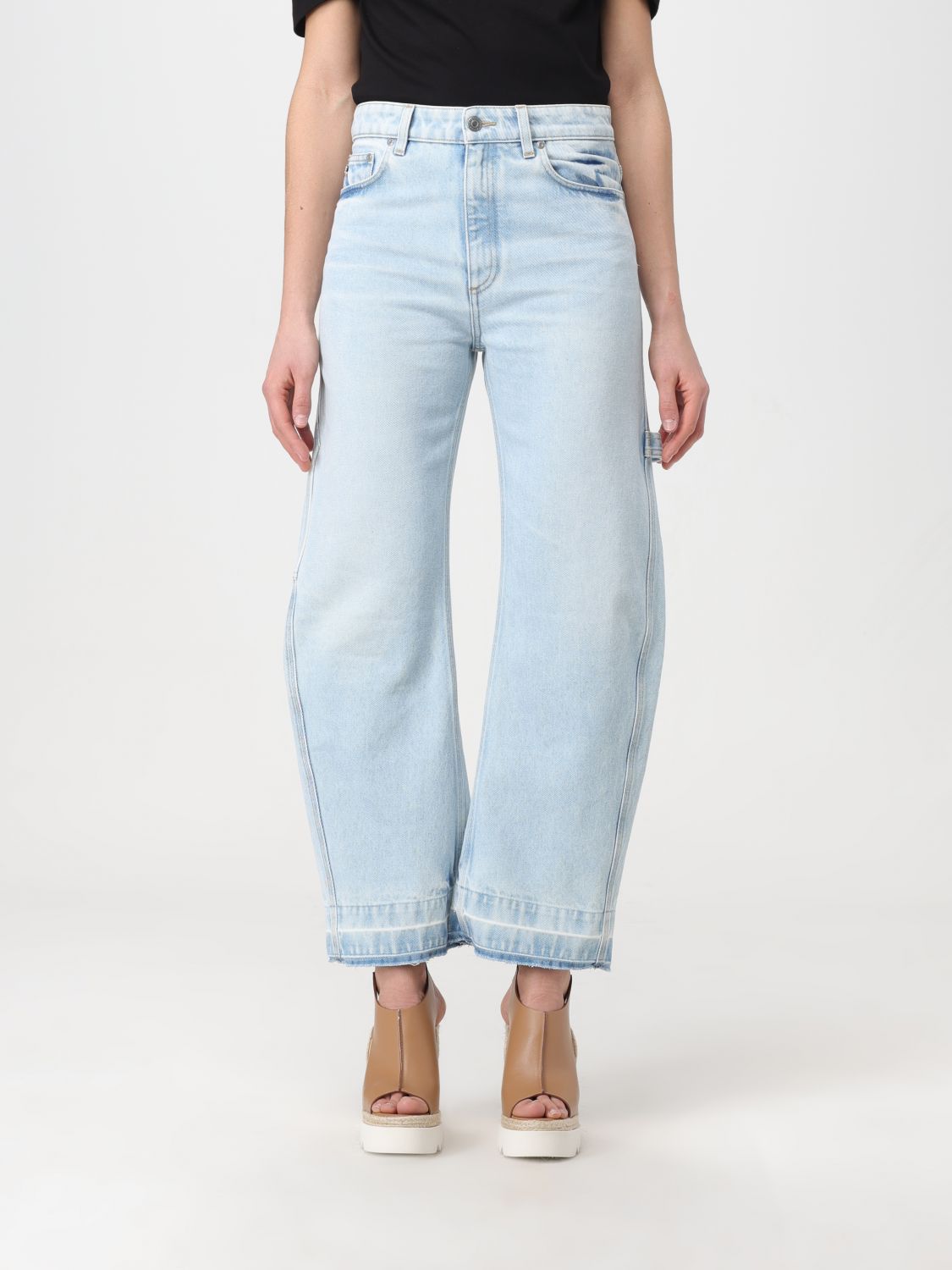 Shop Stella Mccartney Jeans  Woman Color Blue