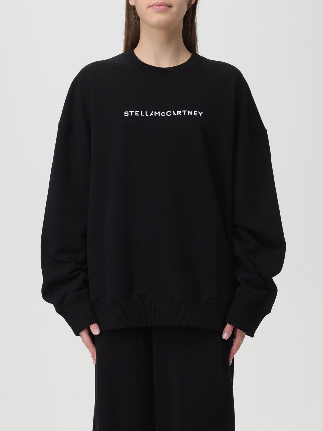 Shop Stella Mccartney Sweatshirt  Woman Color Black