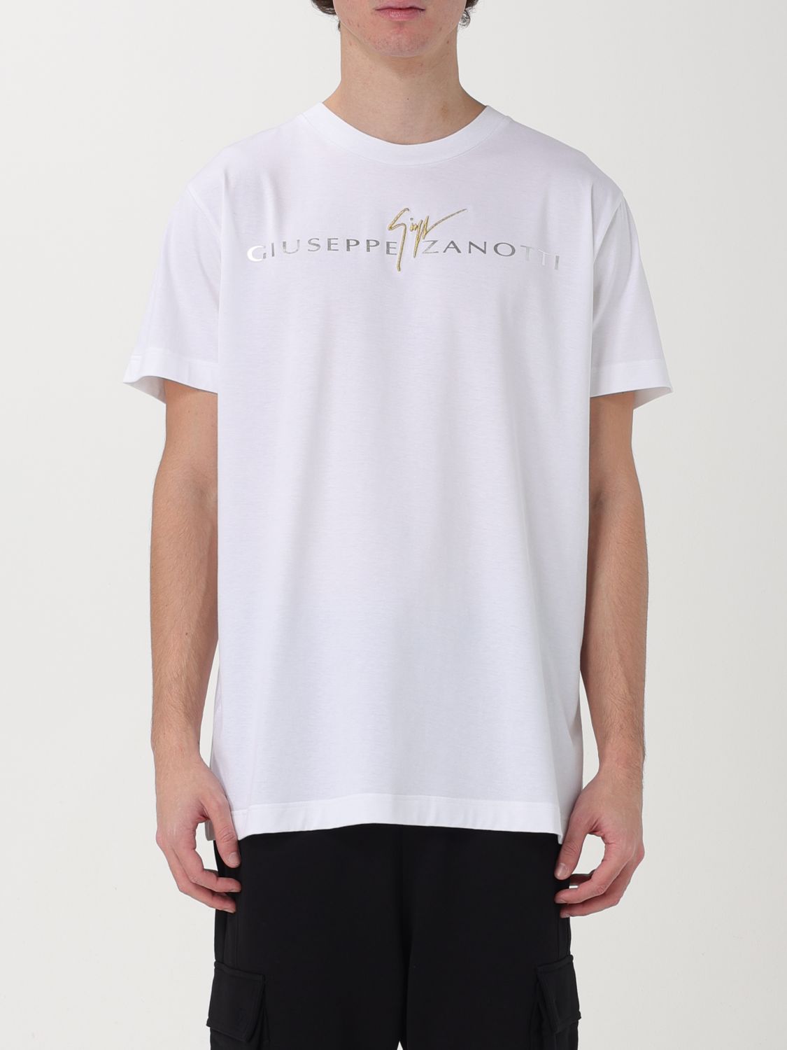 Shop Giuseppe Zanotti T-shirt  Men Color White