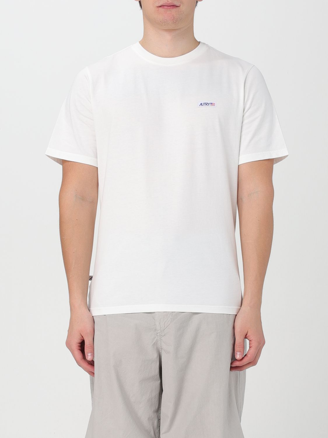 Shop Autry T-shirt  Men Color White