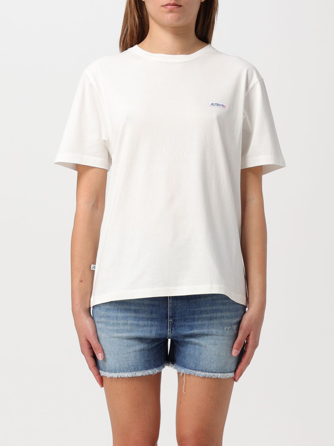 Shop Autry T-shirt  Woman Color White