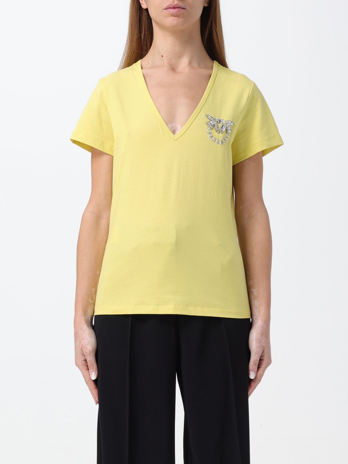 Pinko T-shirt  Woman Color Yellow