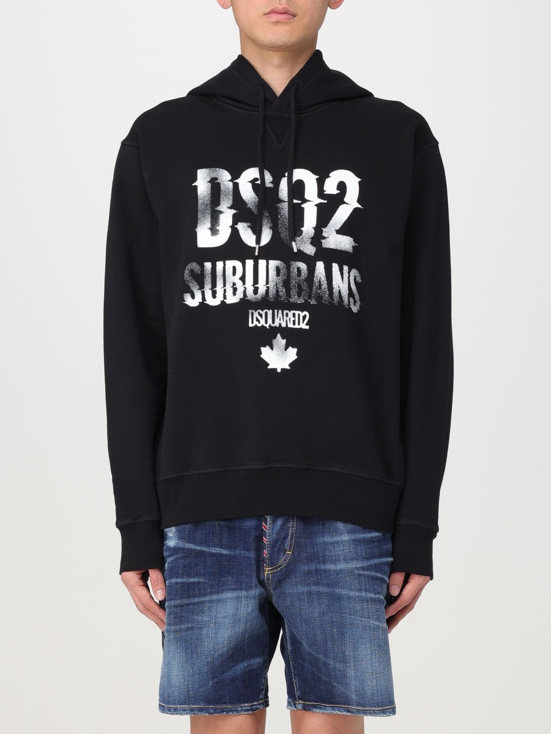 Shop Dsquared2 Sweatshirt  Men Color Black